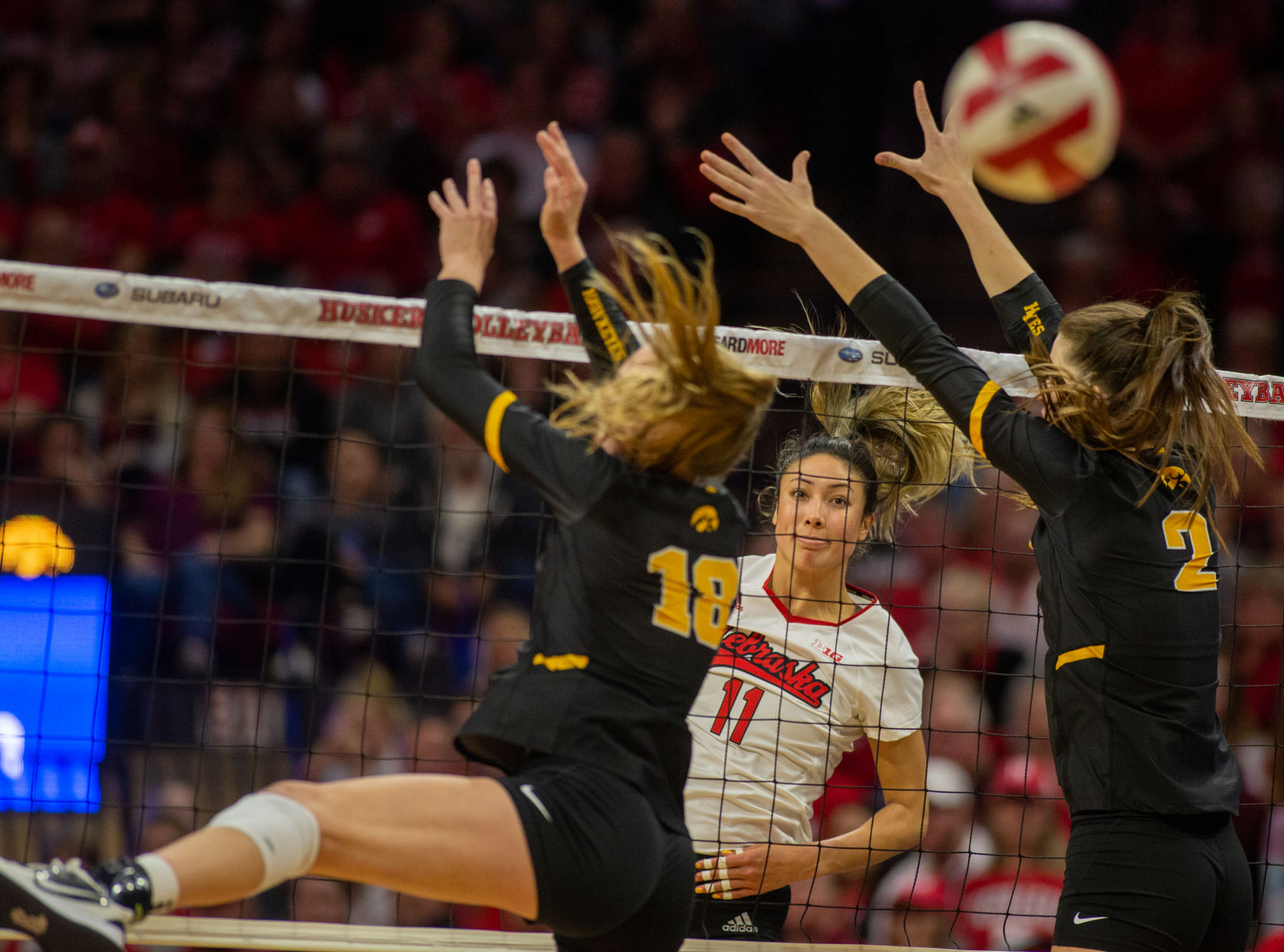 Nebraska Volleyball vs. Iowa Photo No. 2